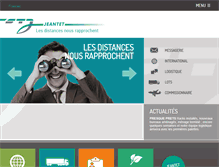 Tablet Screenshot of jeantettransport.com